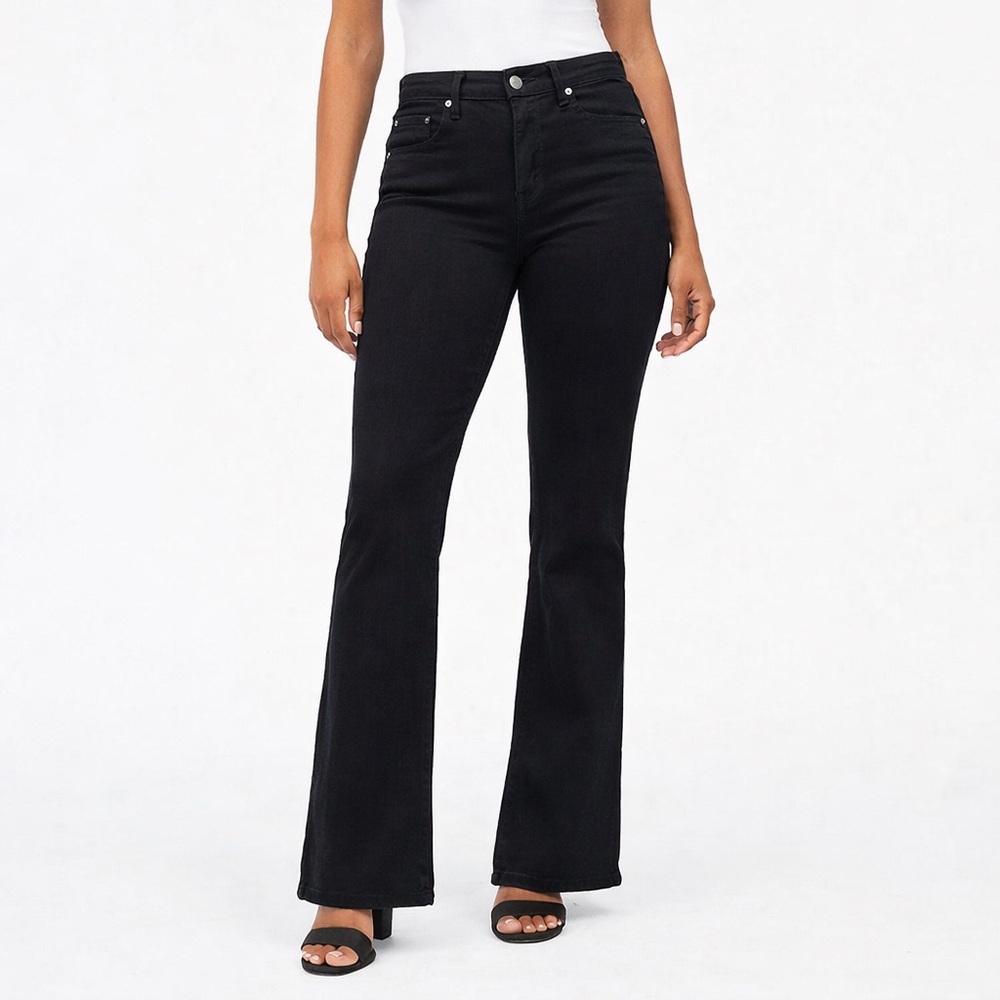 Levi Strauss Signature Black Stretch Bootcut Jeans 8